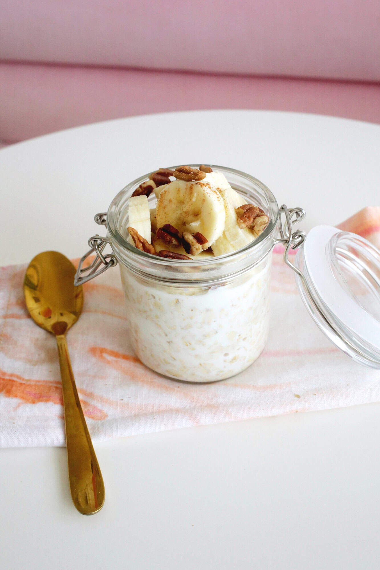 banana nut bread overnight oats
